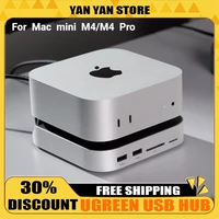 UGREEN-estación de acoplamiento USB HUB para Mac Mini M4 M4 Pro M.2 NVMe SSD, 8TB máx. 10Gbps, puertos USB-A & C SD & TF, Base divisora USB de 170 MB/s