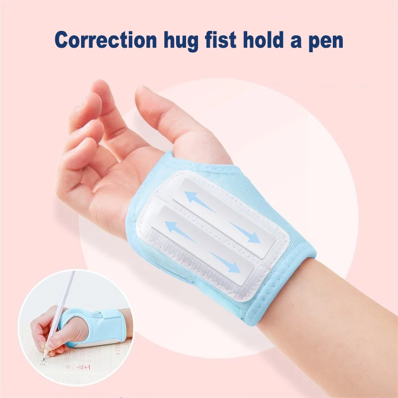 Anti-hook Wrist Corrector Holding Pen Posture Correction Primary School Children Beginners Writing Corrector Arm Wrist Gloves