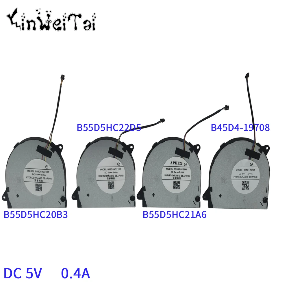 B55D5HC21A6 B55D5HC22D5 B45D4-19708 CPU Fan for AIERXUAN Pro15 DOASPR ICEBOOK PRO 16 VULCAN FireBat T5E W041ID4 PINCHUN X15 R5