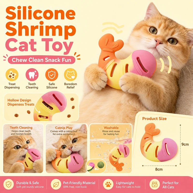 Juguete dispensador de premios de silicona para gatos, mordedor - imagen 3