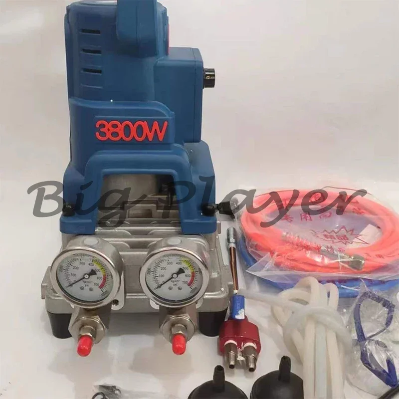 Industrial Grade 3800W Double Liquid Grouting Machine - Adjustable Pressure Remote Control Acrylate Grouter for Leak Repair