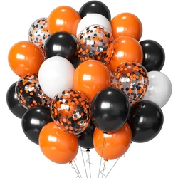 Halloween Balloons Set Black Orange Confetti Latex Ballon Kid Halloween Celebration Party Decoration Bar Graduation Globos Decor