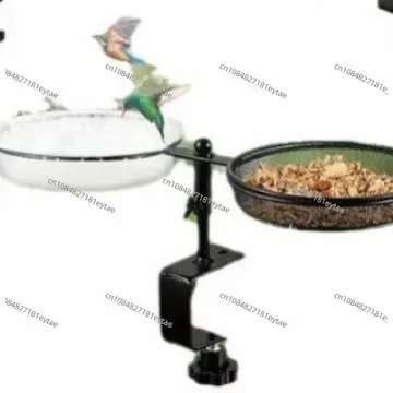 Bird Feeder Stand Dew, Adjustable Heavy Duty Clamp Stand Bird Bath Feeder