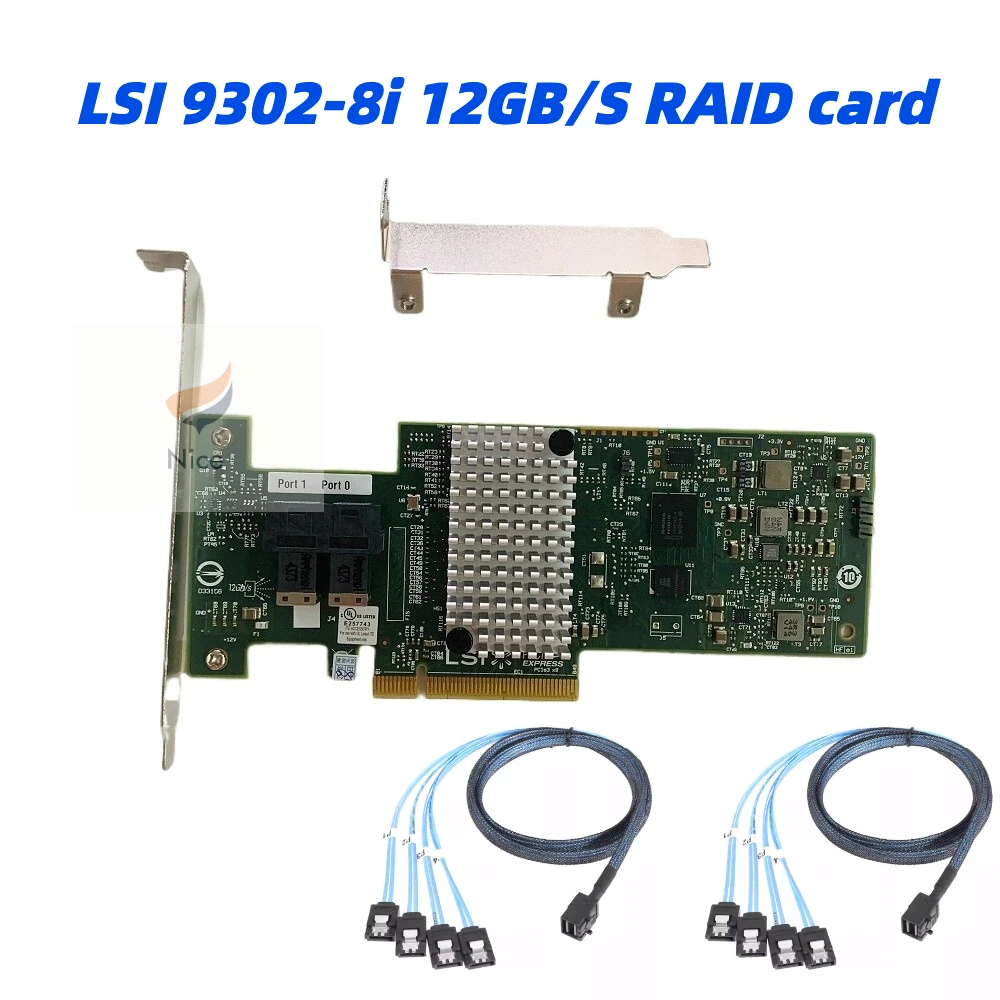 

LSI SAS9302-8i ServeRAID N2215 12 Гбит/с SAS HBA IT-режим для ZFS FreeNAS unRAID