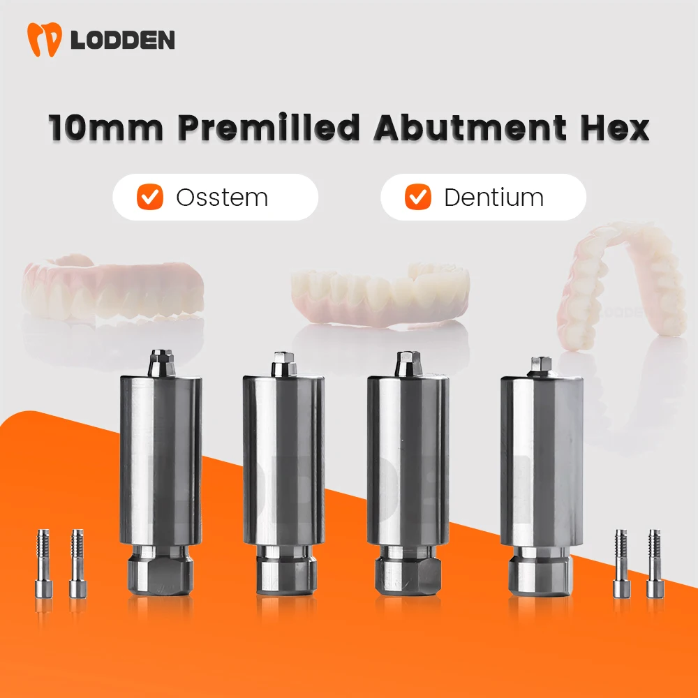 

10mm Dental Premilled Abutment Hex CAD/CAM for Osstem/Dentium/DIO/Megagen CE Certified Zirconia/Titanium Accessories