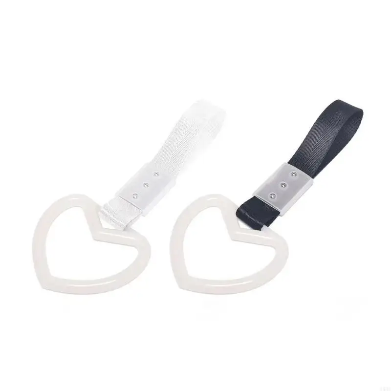 D5BE ABS Heart Anti Static Strap Tow Strap For Vehicle Bumper Safety Alerts