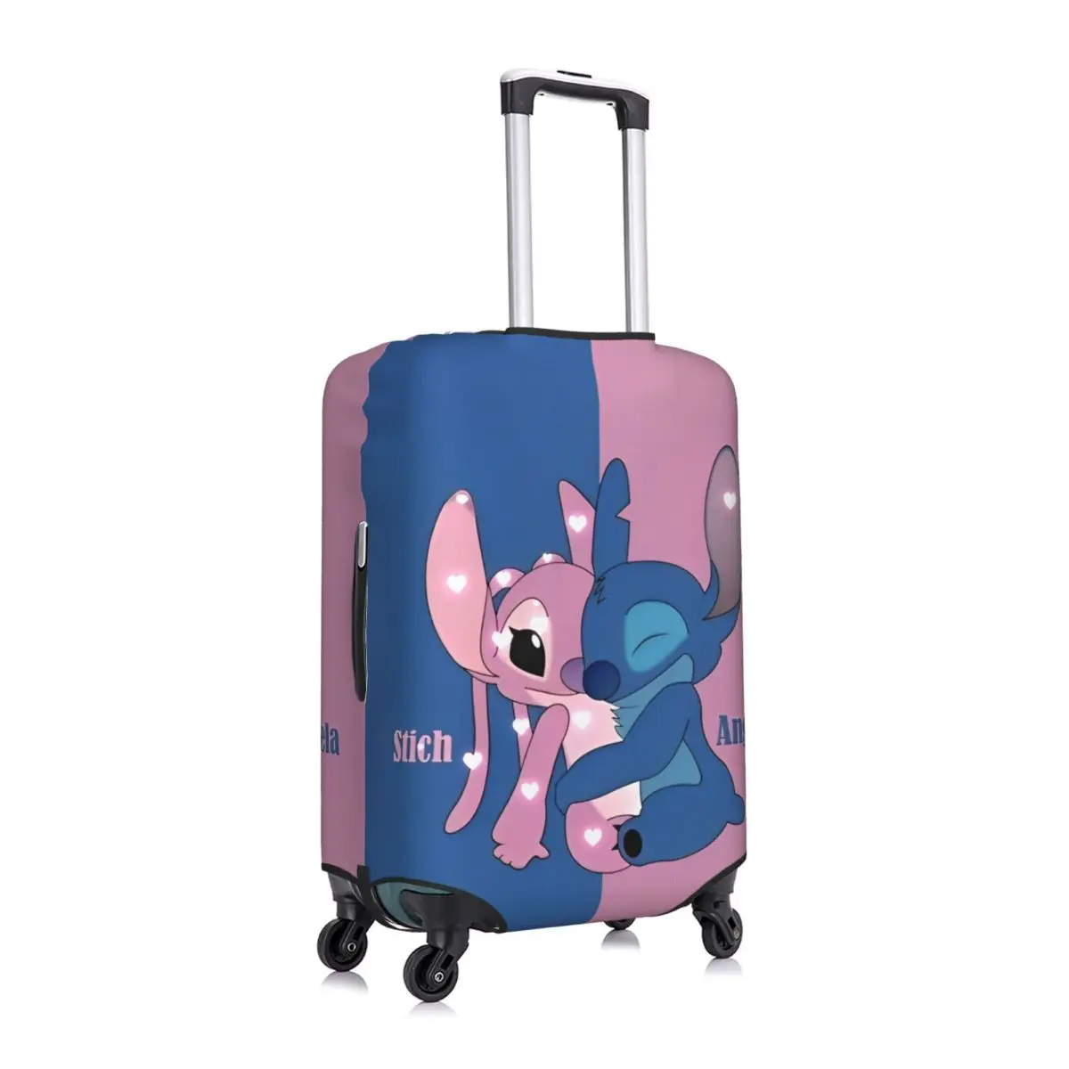 غطاء حقيبة Angel Love باللون الوردي، واقي مستلزمات الأمتعة المرنة لرحلة الرحلات البحرية