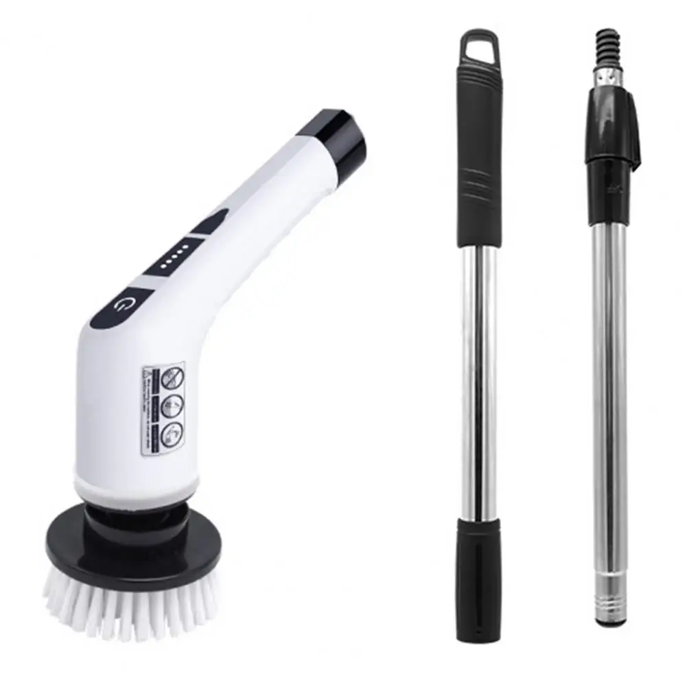 Tile Floor Brush Rechargeable Electric Spin Scrubber with 7 Versatile Brush Heads for Tub Tile Floors Wireless Brush for Super