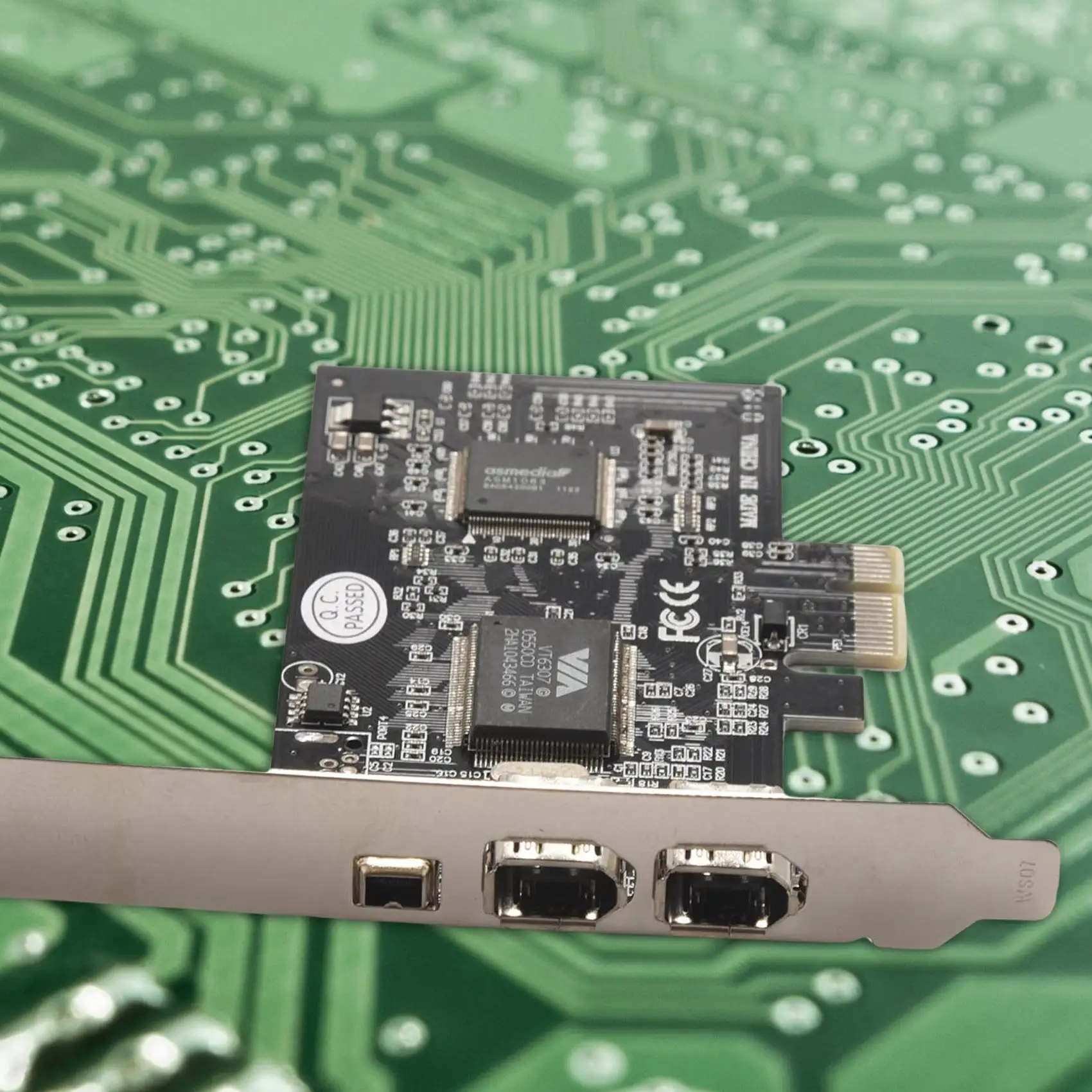 A01R PCI Express x1 PCI-E FireWire 1394a IEEE1394 Controller Card 3 Port For Desktop