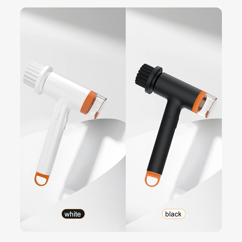 Wireless Electric Cleaning Brush Multiple Brush Heads Crevice Brush Kitchen Plastic Cleaning Toilet Brush Rotating Mop
