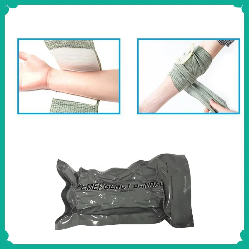 Emergency Medical Trauma Israeli Bandage First Aid Hemostatic Wound Compression Wrap for Security Protection Medical Army Aid