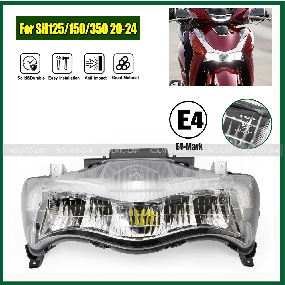 Misura per il 2020 - 2024 Honda SH125 SH150 SH350 Faro del motociclo LED Faro SH 125 150 SH350i 2023 2022 2021 Faro anteriore
