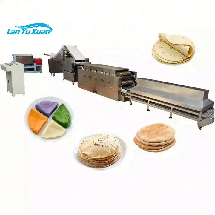 Automatic Tortilla Bread Roti Chapati Arabic Bread Pizza Making Machines Automatic Chapati roti Production Line