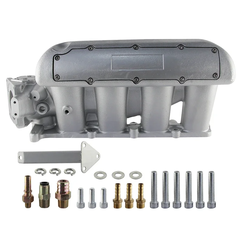 High Flow Intake Manifold Fit For Mazda 3 MZR For Ford Focus Duratec 2.0L 2.3L Engine Silver