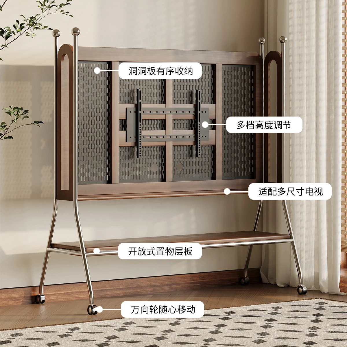 قوس غرفة نوم تلفزيون خزانة غرفة المعيشة رف تلفزيون وحدة صغيرة منزلية مع الأسطوانة #3