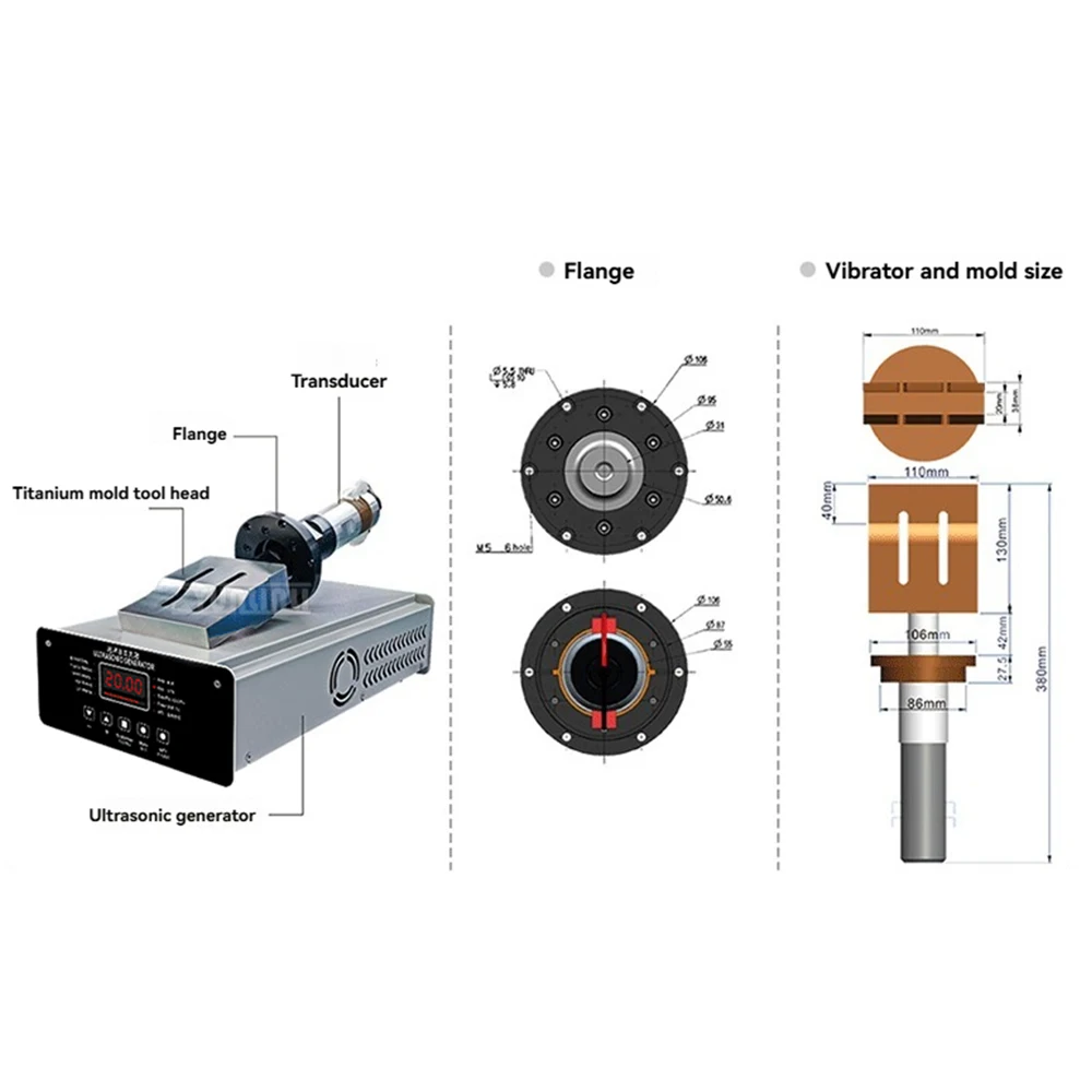  Sheet Metal Punching Machine ;Ultrasonic Generator 20K Enclosure 2600W Earband Spot Welder;Plastic Welding Machine Composite