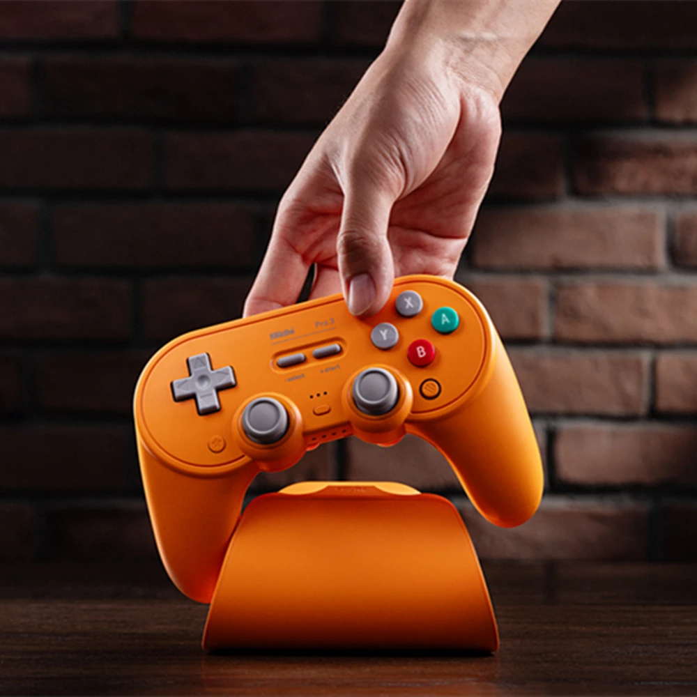 8BitDo Controller with Charging dock Pro 3 Bluetooth Gamepad 2.4G adapter for Switch/Windows 10 Android /SteamOS /for Apple iOS
