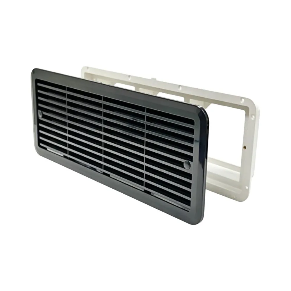 White RV Side Ventilation Fan Efficient Rv Side Ventilation Fan Louvered Heat Dissipation Vent High-quality Plastic Construction