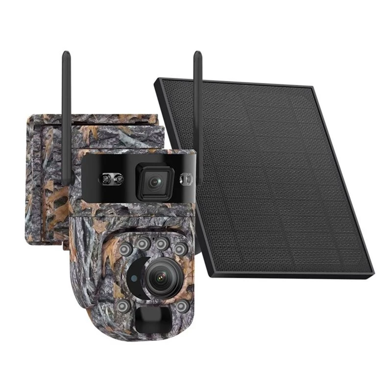 M01K Solar Powered 6MP Outdoor Security Camera 4G SIM Card Support 20X Digital Zoom Wireless CCTV Camera EU Version