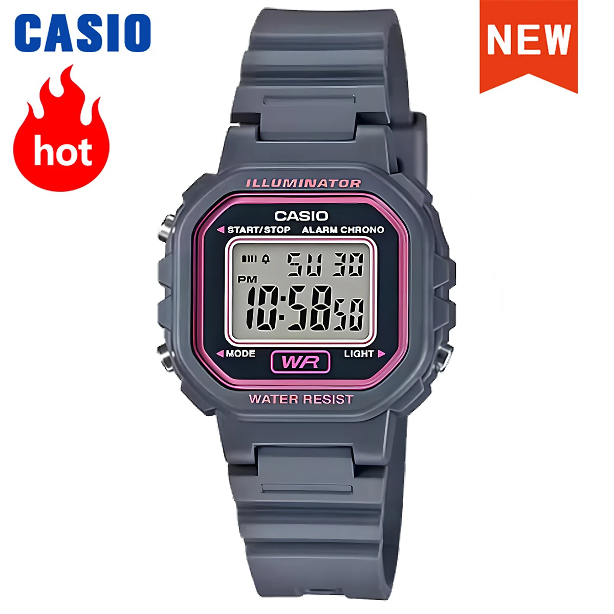 

Часы Casio для унисекс Style LED спортивные универсальные модные кварцевые часы relogio LA-20WH-8A