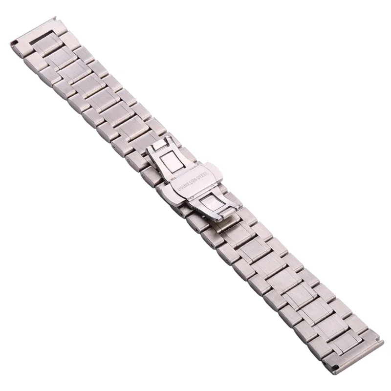 Stainless Steel Watchband Bracelet Universal Metal Strap 16mm to 24mm Solid Watch Band for Men Fine Steel Accessories image 6
