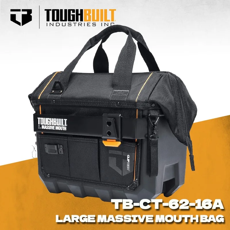 TOUGHBUILT TB-CT-62-16A grand sac à bouche massive Base étanche 16 "sac à outils à bouche massive sac à outils robuste