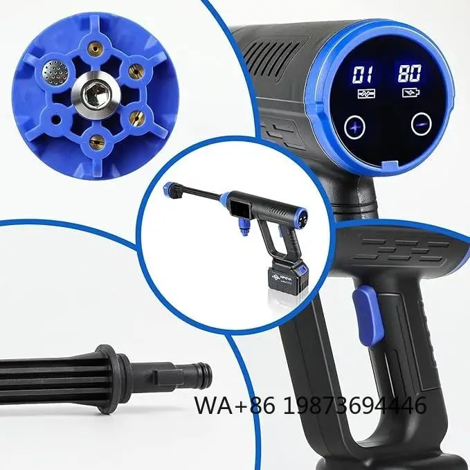 50bar portable cordless cleaning , mobile jet washer  for commercial retail and household car washing use