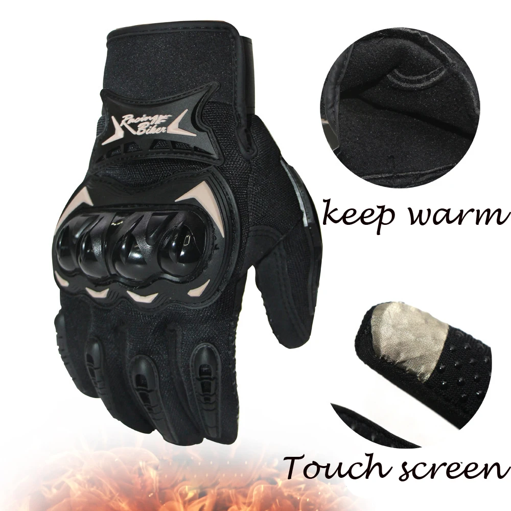 

Winter Motorcycle Gloves Touch Screen Full Finger Racing Gloves Outdoor Sports Protection Riding Cross Dirt Bike Gloves Moto