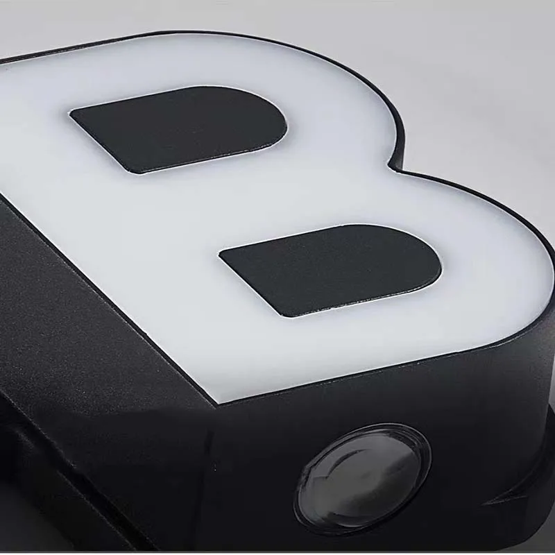 أضواء الحروف LED تسجيل 26 الحروف الأبجدية حتى الحروف الخارجية لتقوم بها بنفسك اسم المصباح تسجيل لشركة الزفاف حفلة عيد ميلاد ديكور حانات المنزل #2