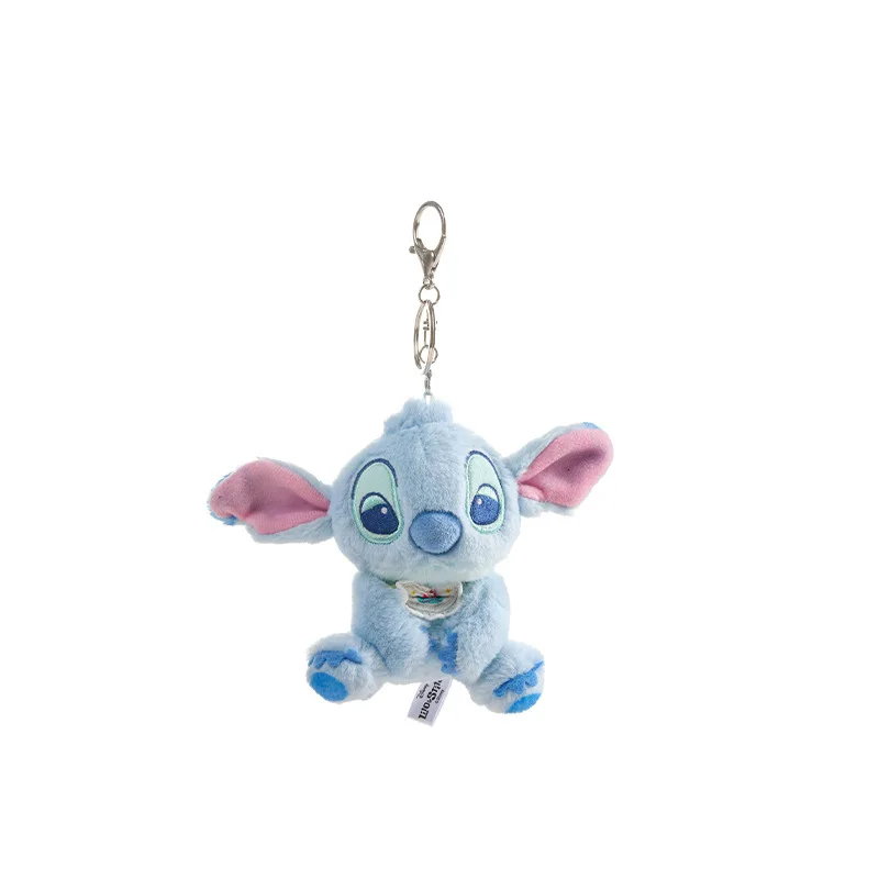 Disney Lilo&stitch Angel Plush Toys Kawaii Backpack Pendant Cute Cartoon Couple Keychain Doll Decoration Friends Holiday Gift