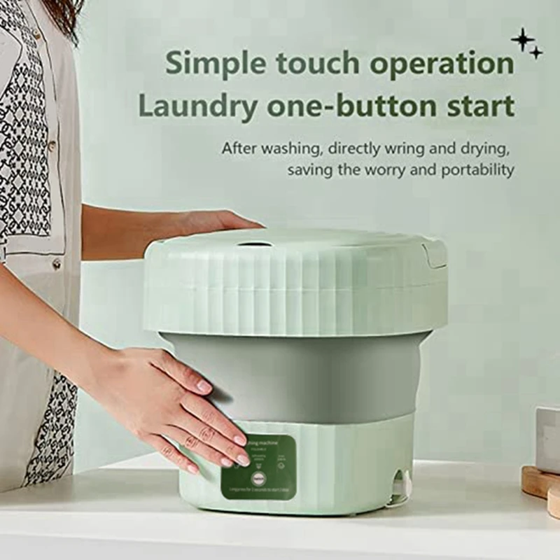 เครื่องซักผ้าพับได้แบบพกพาขนาดเล็กขนาดเล็กสำหรับใช้ในครัวเรือนหอพัก