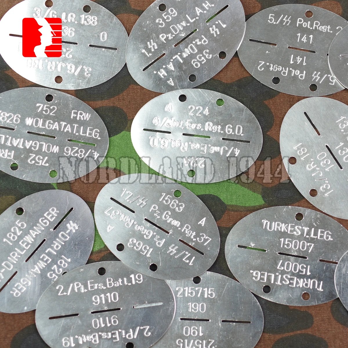 Reproduction German Erkennungsmarke, Identity Tags,Dag Tags ,Please contact customer service to provide production information