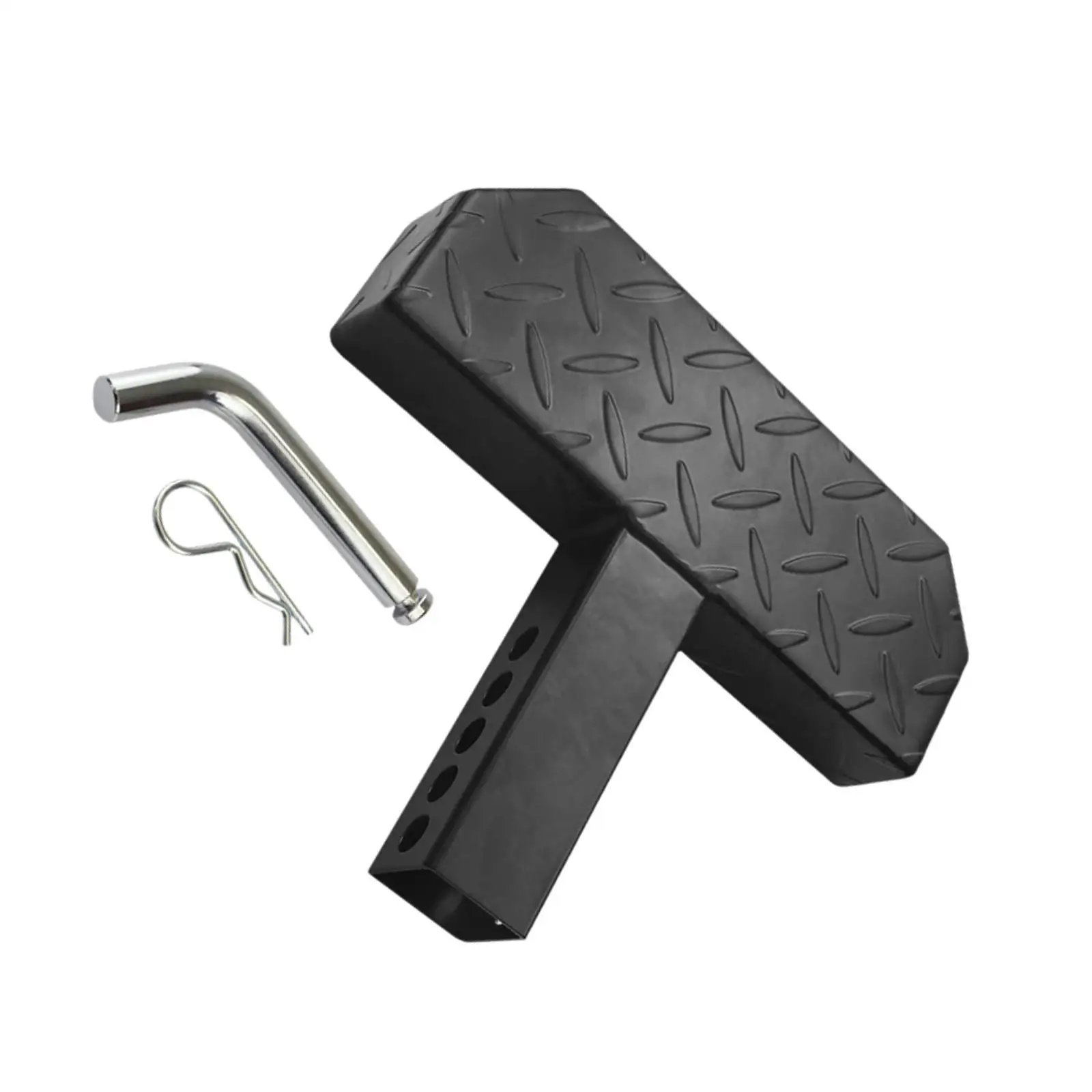 Hitch Step Auto Bumper Guard Board Anti Rust Extension for Vehicle SUV Truck Pickup 2 Inch Receiver view 2
