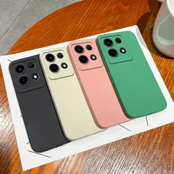 Phone Cases For Infinix Note 30 VIP 30 Pro Fundas Liquid Soft Silicone Pretty Solid Color Matte Shockproof Infinix Note 30i Capa