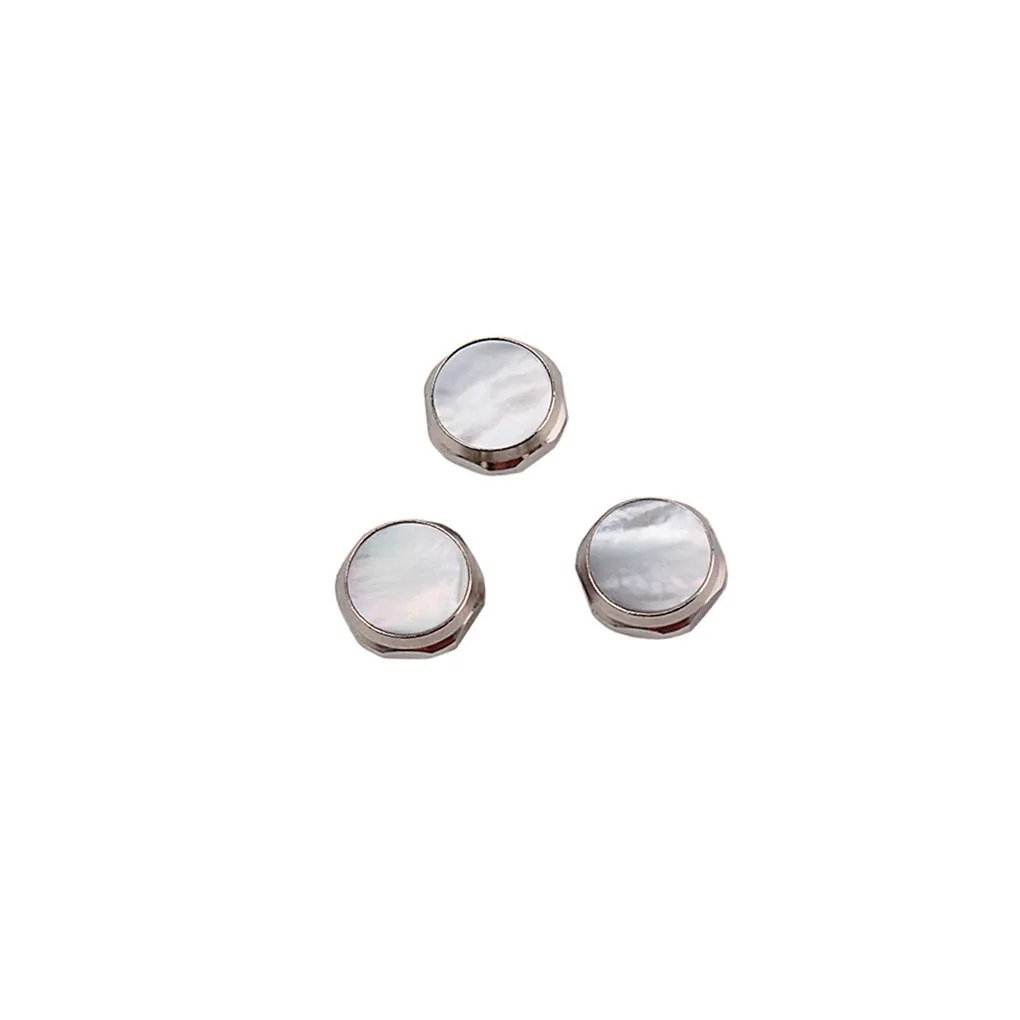 3 Pieces Trumpet Button Replacement Universal Repair Component Small Metal Music Playing Fingers Keys Brass Instrument Component