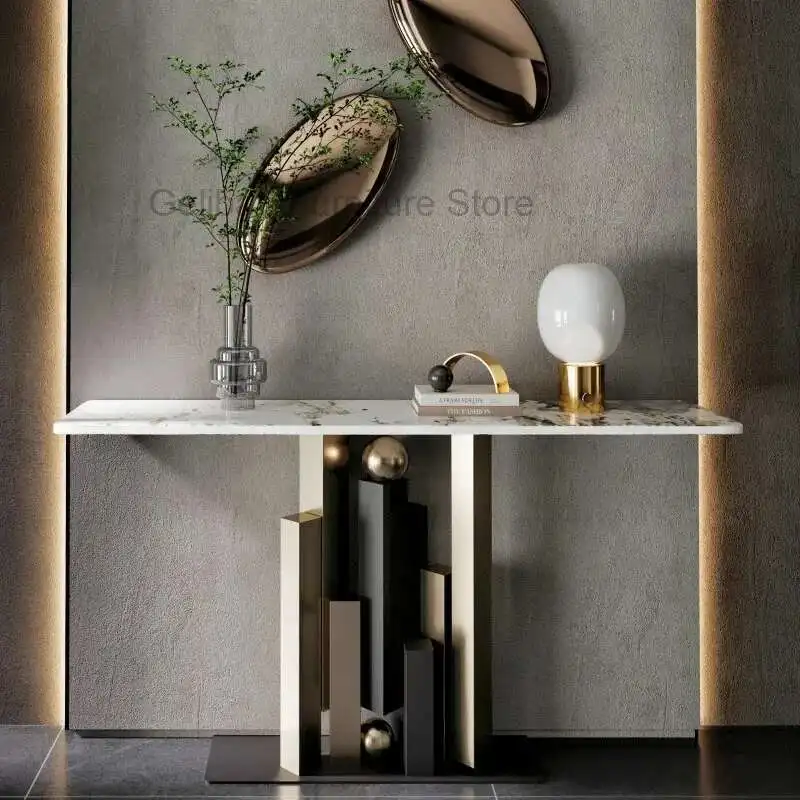 

Modern Simple Console Table for Office Small Design High-end Table Light Luxury Characteristic Household Tables for Living Room