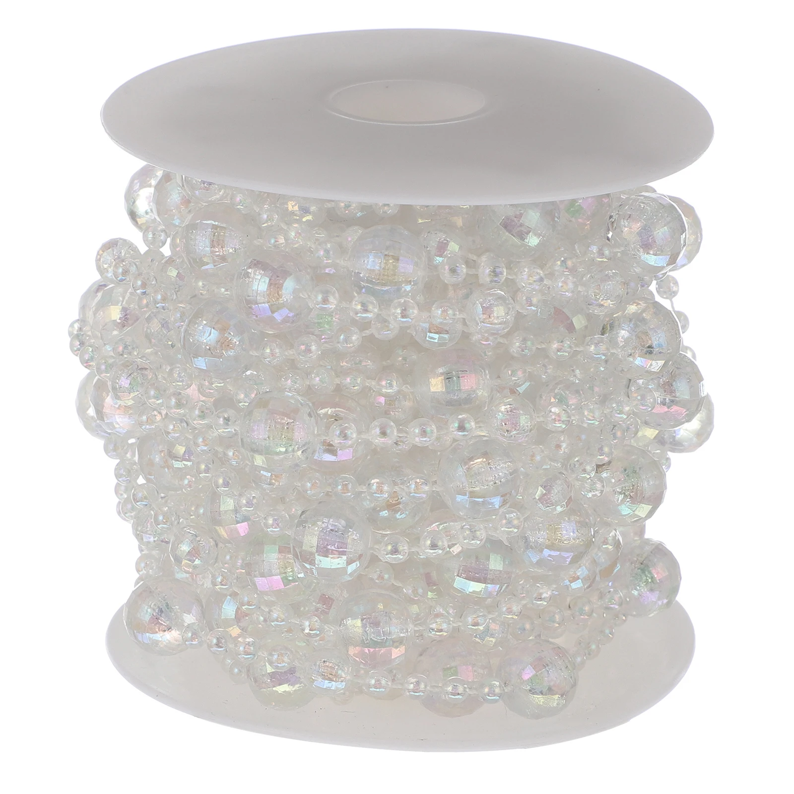 

1 Roll Acrylic Bead Strand 10M Flying Saucer Line Beads DIY Beaded Curtain Pendant for Home Bar Hotel Restaurant Decor Supplies