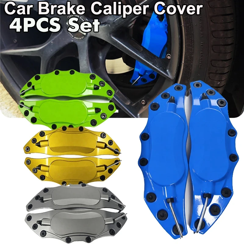 4 Cubiertas de Caliper de Freno de Aleación para Coche, Cubiertas Protectoras Antipolvo para Disco de Freno para Audi, BMW, Mercedes, VW Volkswagen
