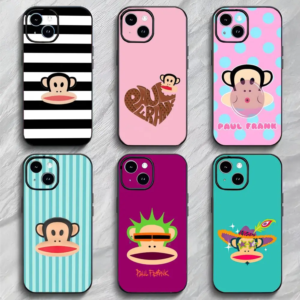Funda de Teléfono Divertida y Bonita de la Marca Americana P-Paul Frank, Empaque Suave y Ligero para iPhone 17 16 15 14 13 ProMax