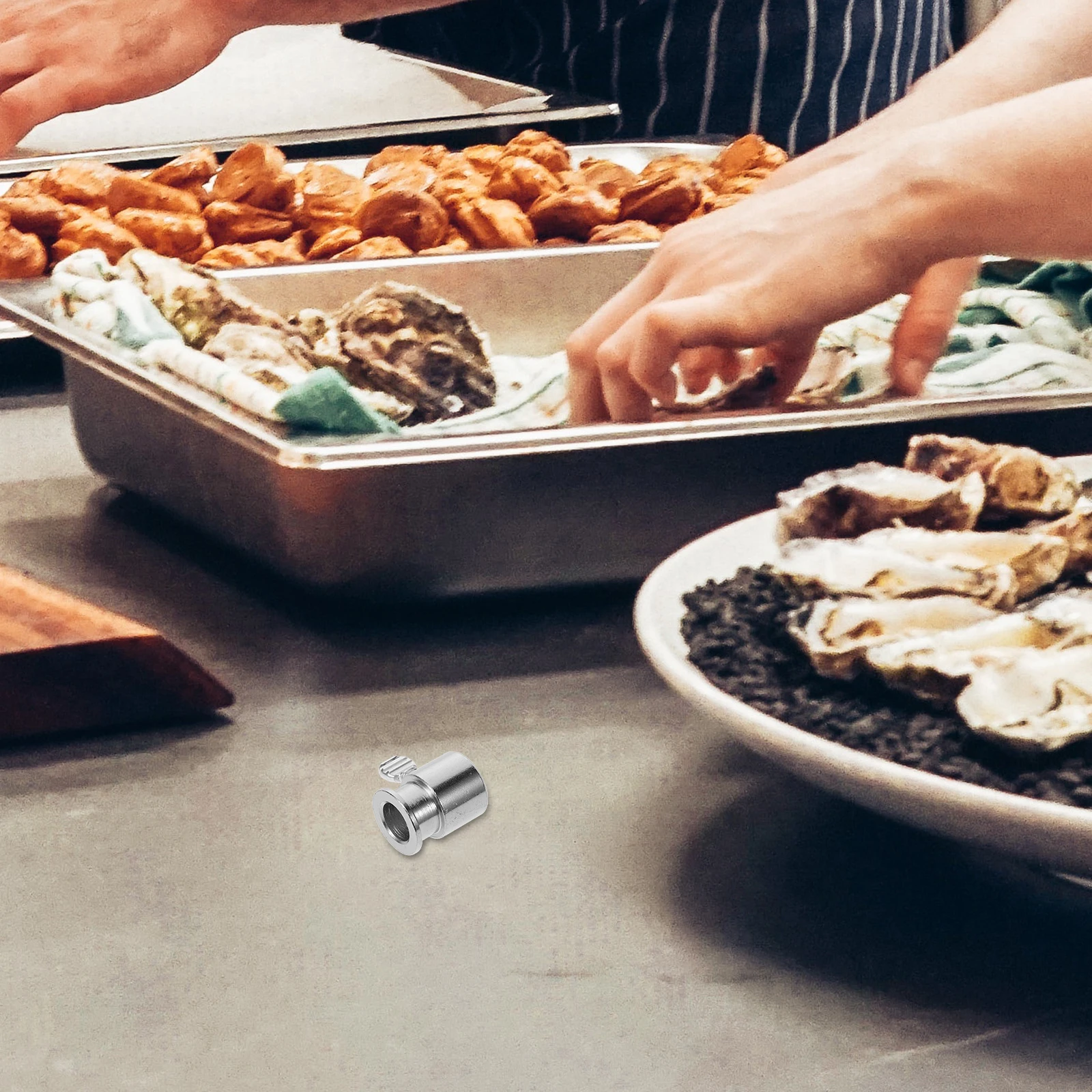 

High Quality Rotisserie Grill Accessory Metal Grilling Rod Sleeve Durable Iron Spit Support for BBQ Equipment