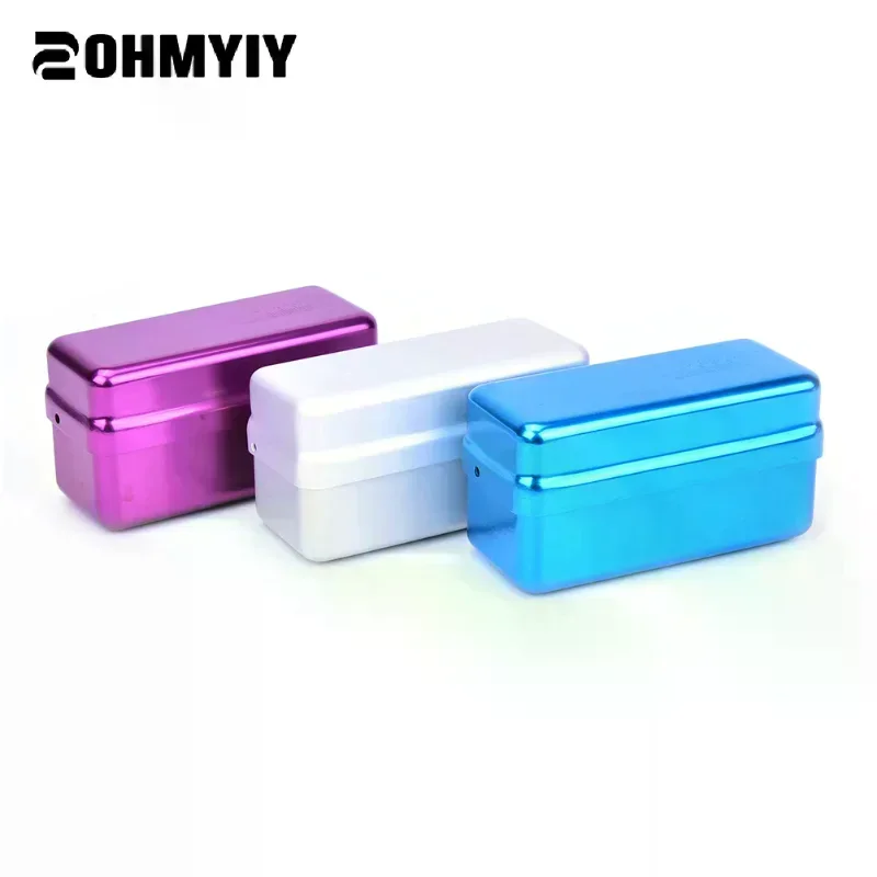 1Pcs 72 Hole Aluminium Autoclave Sterilizer Case Burs Dental Disinfection Endo Files Holder Box For Oral Care