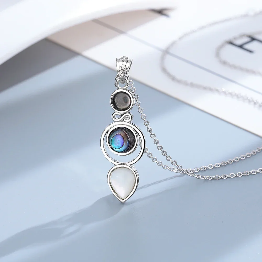 Fashion Abalone Shell Drop Earrings for Women Vintage Snake Silver Plated Hoop Earring Wedding Engagement Jewelry Gifts FCGJHW