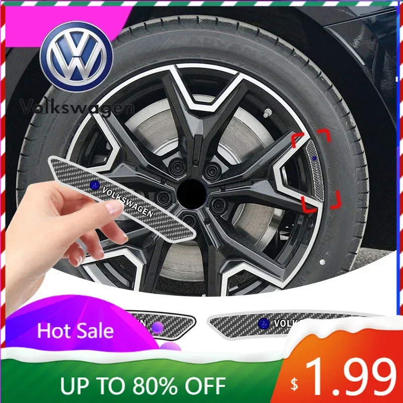 

For VW Volkswagen Jetta MK5 Golf 4PCS Carbon Fibre Car badge Emblem Wheels Rims Stickers Decal Auto Accessories For Volkswagen G