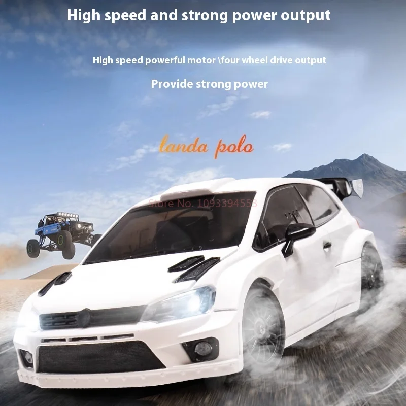 

LD2801 POLO 1/28 4WD RC Drift Car Proportional Steering LED Headlights 2.4G 2 Tire Sets Eco-Friendly Shell Perfect Kids Gift