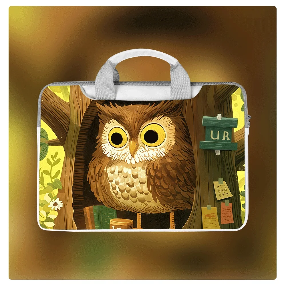 

Pu Animal Pattern Print Waterproof Laptop Portable Crossbody Briefcase Computer Tablet Bag 14 12 13 15.6 16 Inch Holiday Gift