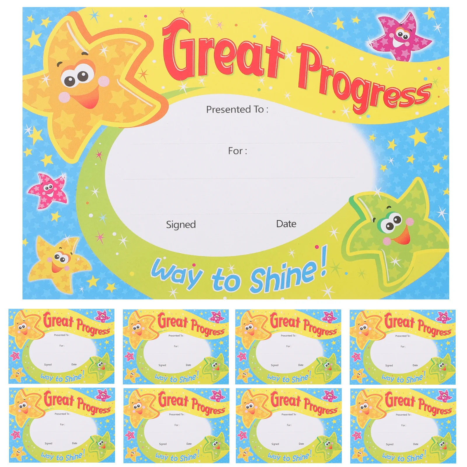 

Award Certificates For Kids Thickened Cartoon Certificate Paper Colorful Printing Encourage Achievement Student