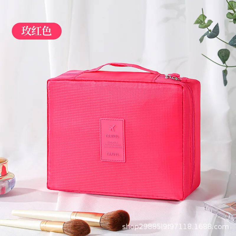 فتاة جديدة حقيبة مستحضرات تجميل الترفيه السفر سعة كبيرة حقيبة غسيل تخزين مستحضرات التجميل أكياس حزمة متعددة الوظائف للمرأة