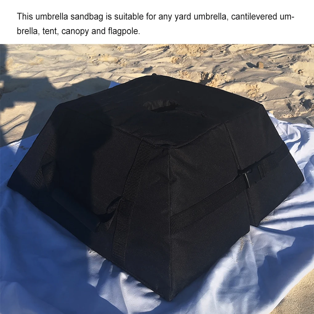 우산 기본 무게 빈 호텔 가든 비치 전망대 파라솔 태양 대피소 캐노피 샌드백 스탠드 휴대용 야외 캠핑