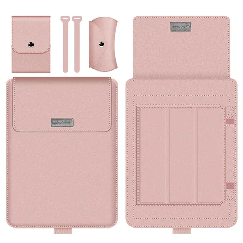 Imagen 1 del producto Funda de cuero Pu para ordenador portátil, cubierta para Macbook Air Pro 13 M2 M1 2022 2020 14 16 2021 Notebook para HP Dell ASUS 15,6 17 pulgadas