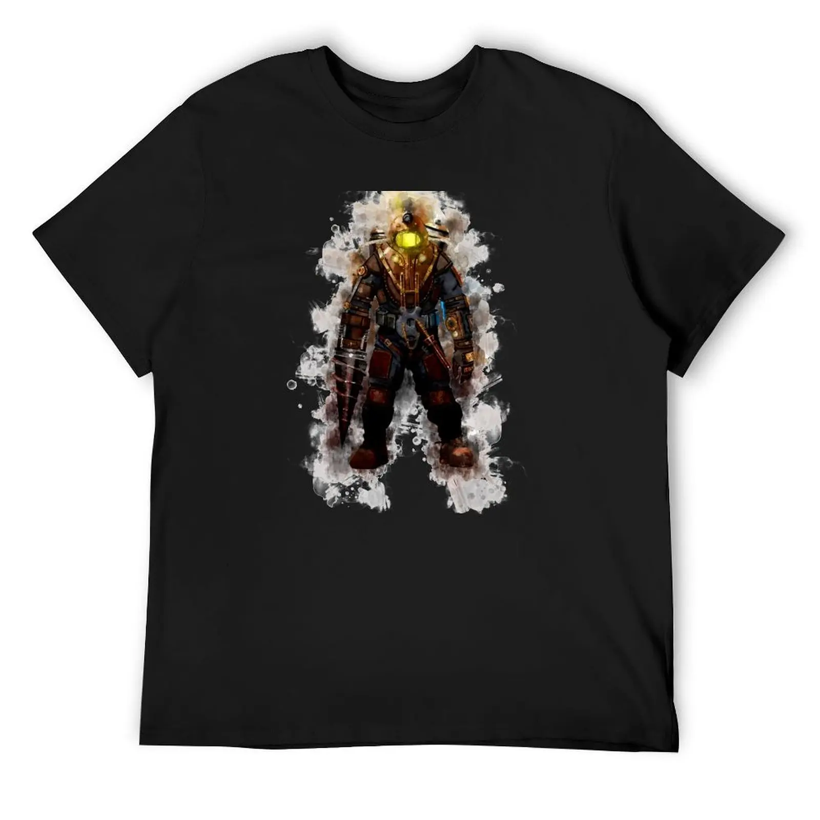 

Bioshock - Big Daddy Delta (Watercolor) T-Shirt tops Personalized t-shirt blanks mens graphic t-shirts hip hop
